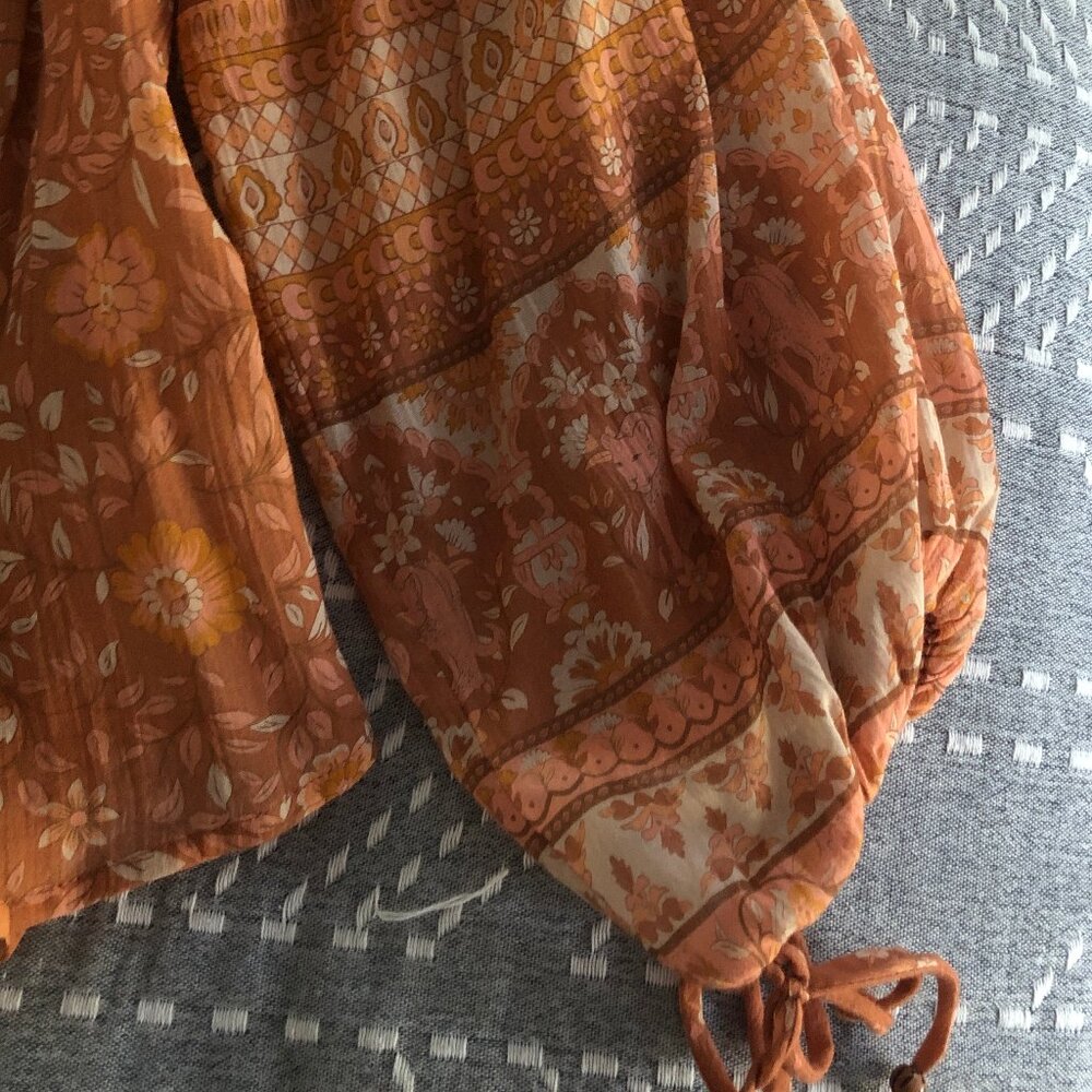 Spell & The Gypsy Utopia Top, Cinnamon Orange, Size S, Excellent Used Condition - Picture 6 of 8